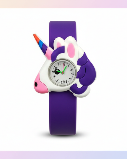 unicorn silicone watch - white-bg