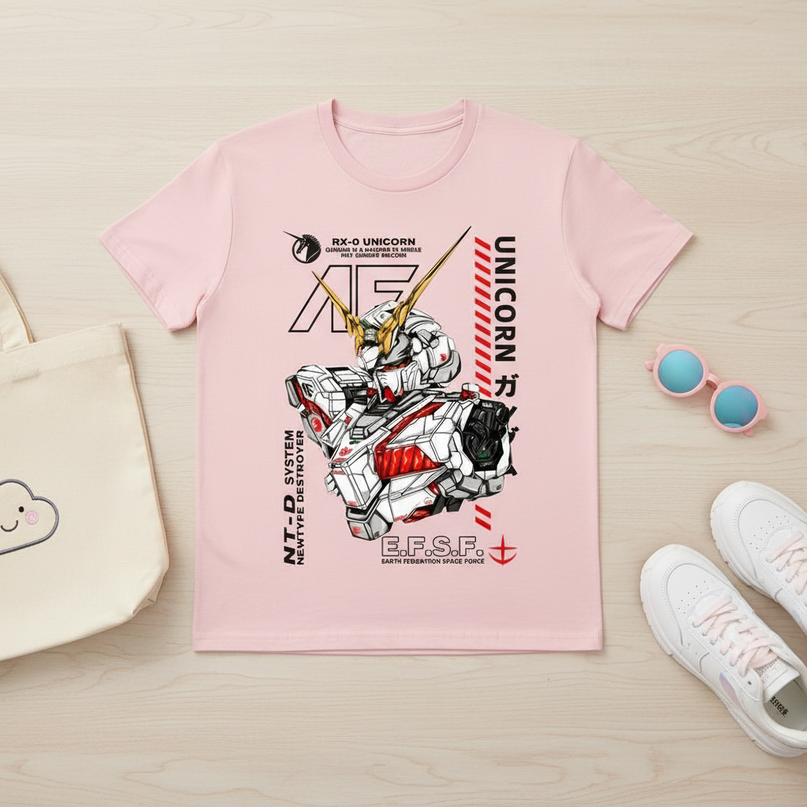 unicorn skating shirt - flat-lay
