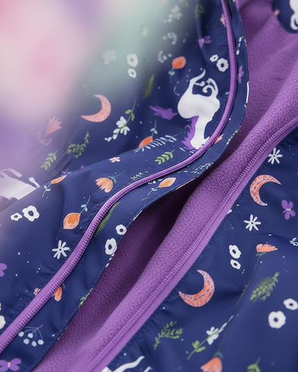 unicorn ski jacket - detail