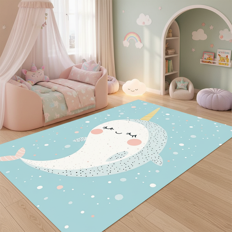 unicorn skin rug - lifestyle