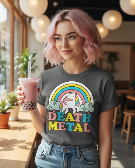 unicorn skull shirt - lifestyle