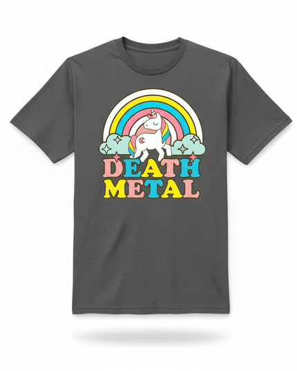 unicorn skull shirt - white-bg