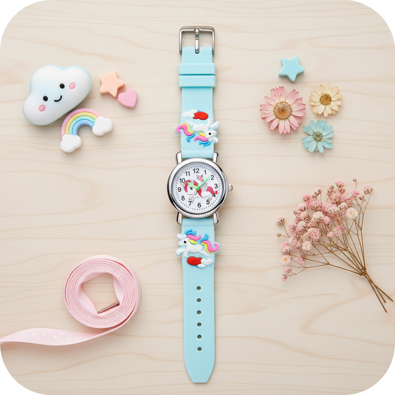 unicorn sky watch - flat-lay