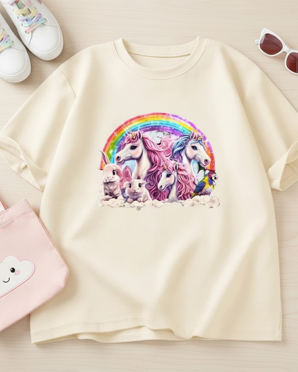 unicorn sleep shirt - flat-lay