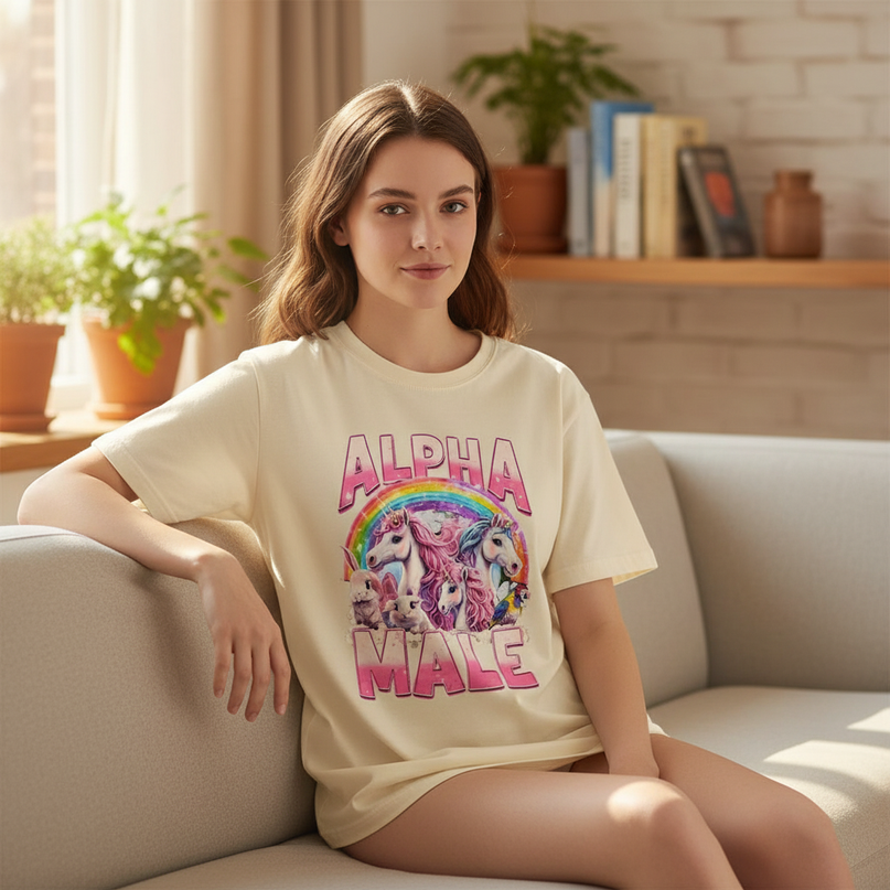 unicorn sleep shirt - lifestyle