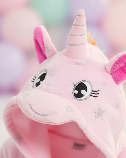 unicorn sleepover robe - detail