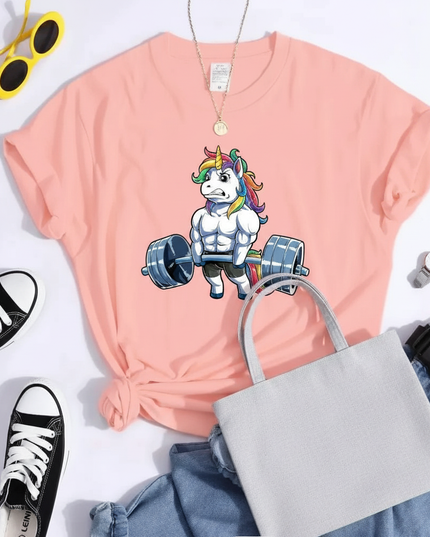 unicorn sleepover shirt - flat-lay