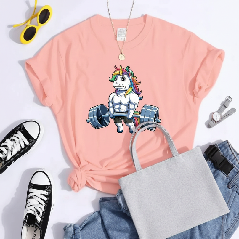 unicorn sleepover shirt - flat-lay