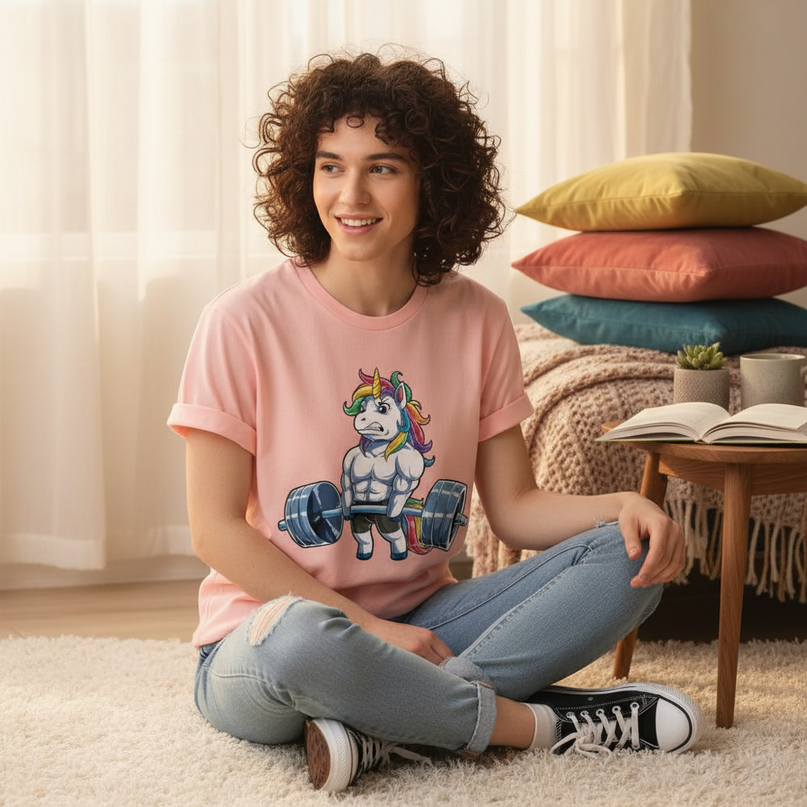 unicorn sleepover shirt - lifestyle