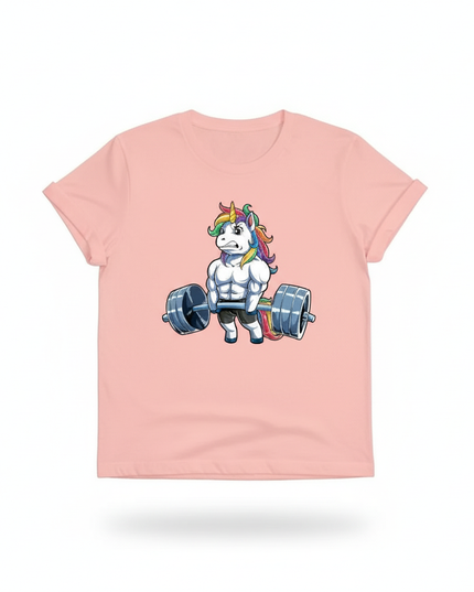 unicorn sleepover shirt - white-bg