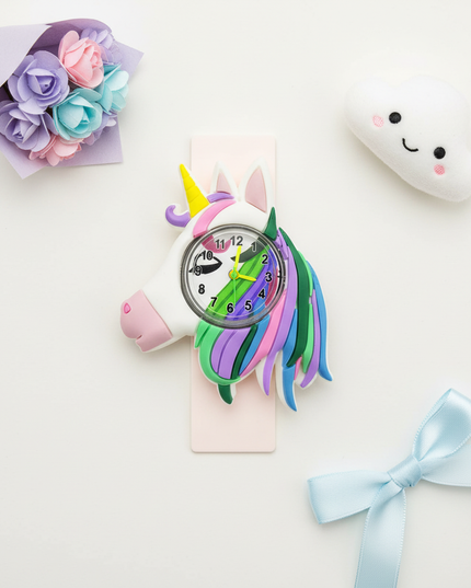 unicorn snap watch - flat-lay