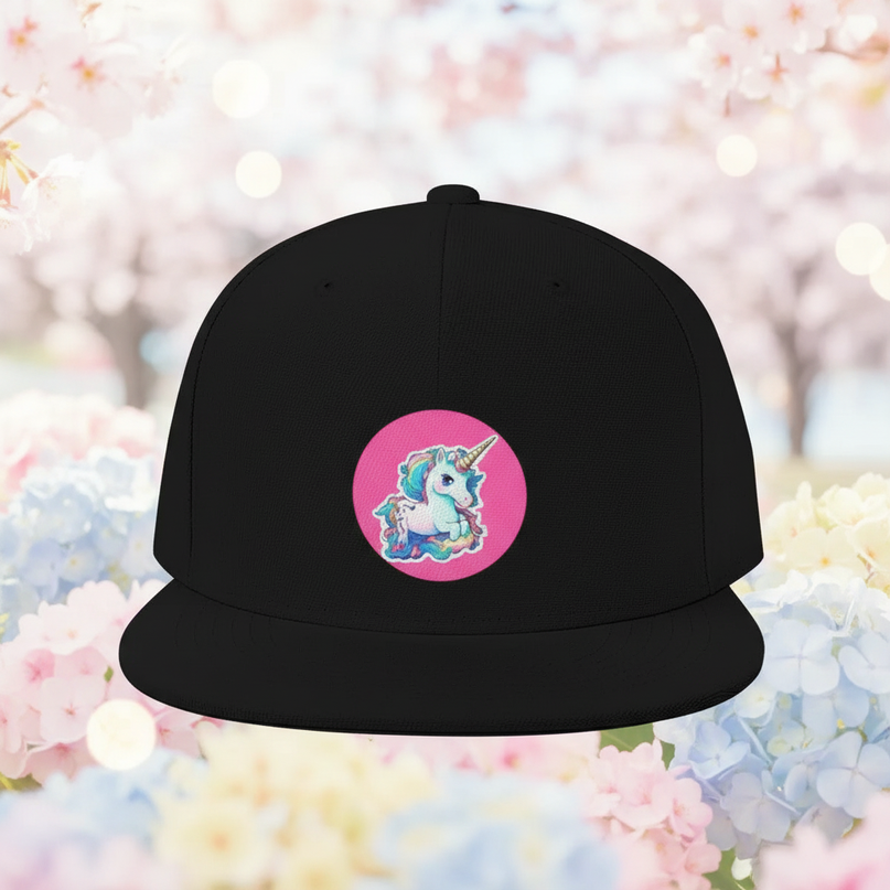 unicorn snapback hat - lifestyle