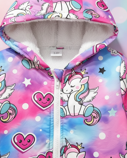 unicorn snow jacket - detail