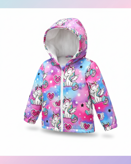 unicorn snow jacket - white-bg