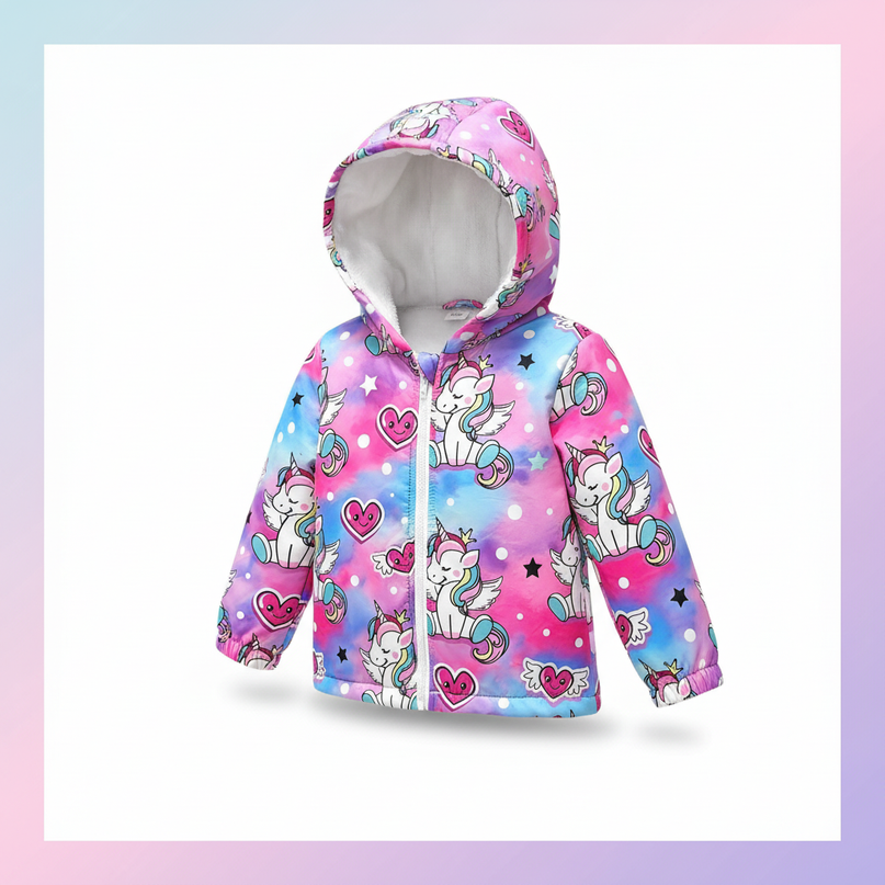 unicorn snow jacket - white-bg