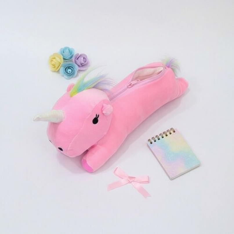 unicorn soft pencil case - flat-lay