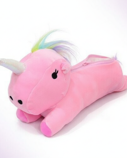 unicorn soft pencil case - white-bg