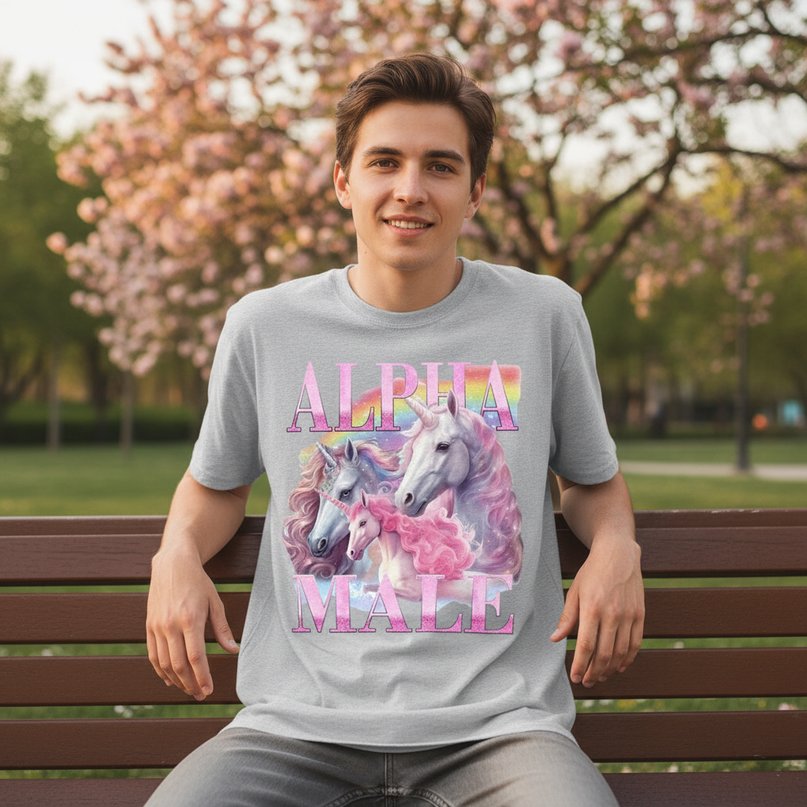 unicorn softball shirt - lifestyle