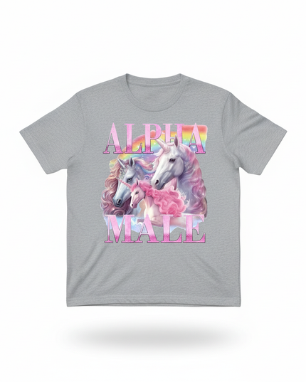 unicorn softball shirt - white-bg