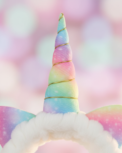 unicorn spa headband - detail