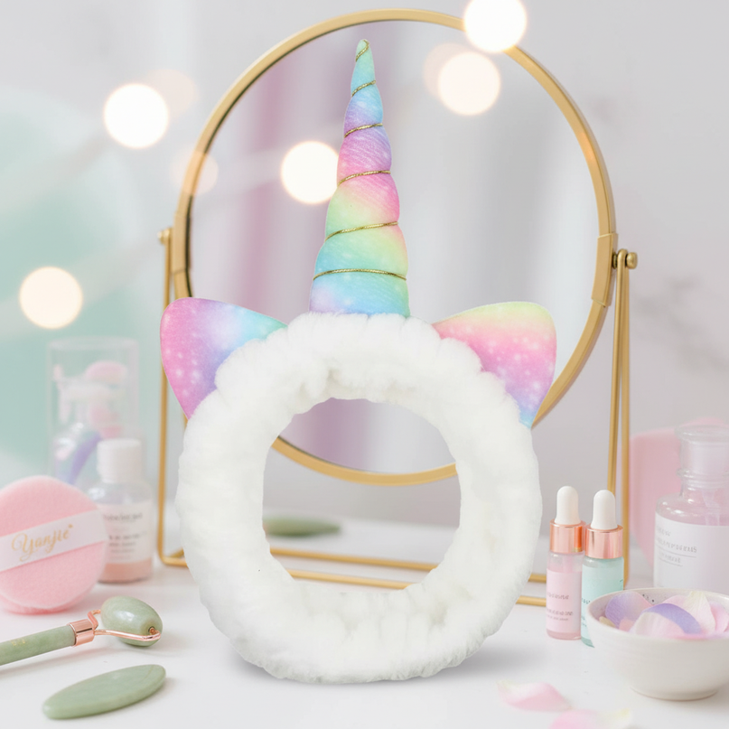unicorn spa headband - lifestyle