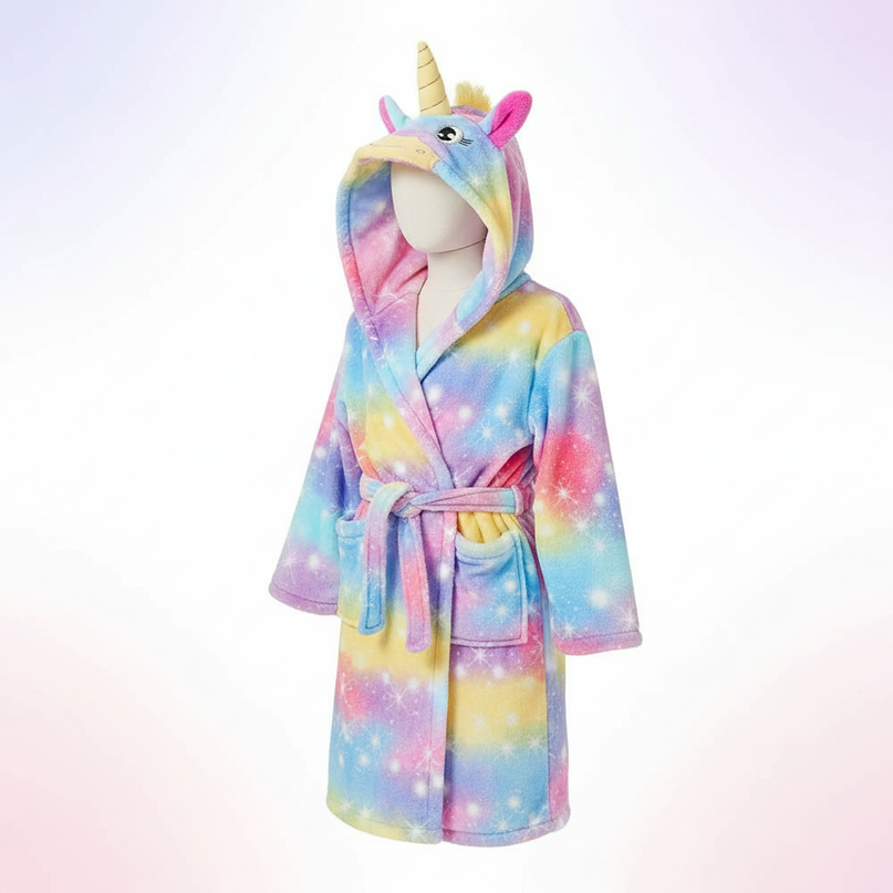 unicorn spa robe - white-bg