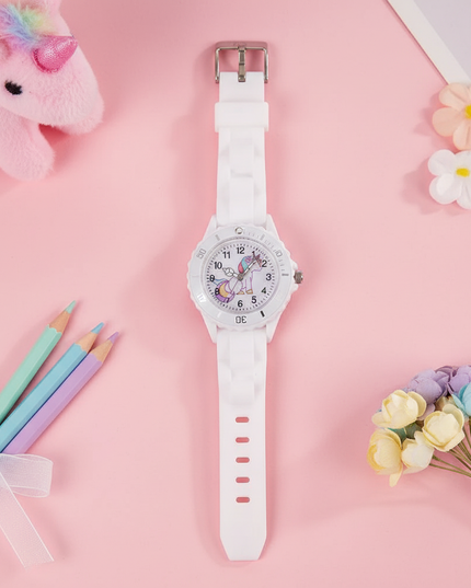 unicorn spinner watch - flat-lay