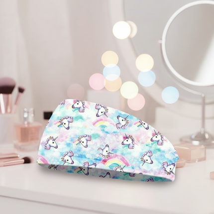 unicorn sport headband pastel - lifestyle