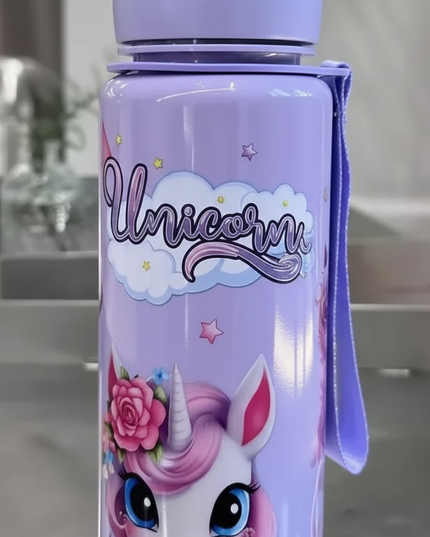 unicorn sports water bottle - detail