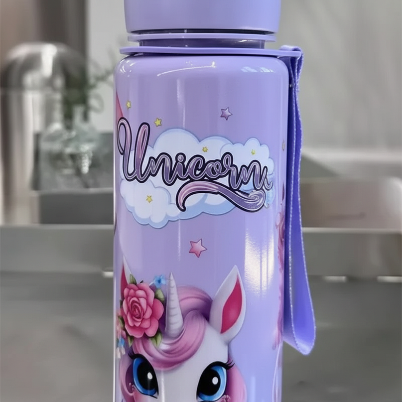 unicorn sports water bottle - detail