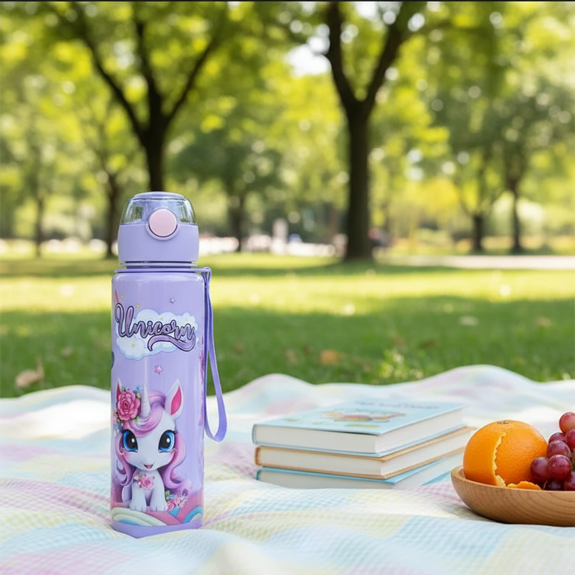 unicorn sports water bottle - lifestyle