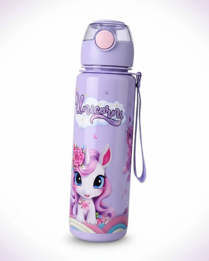 unicorn sports water bottle - white-bg