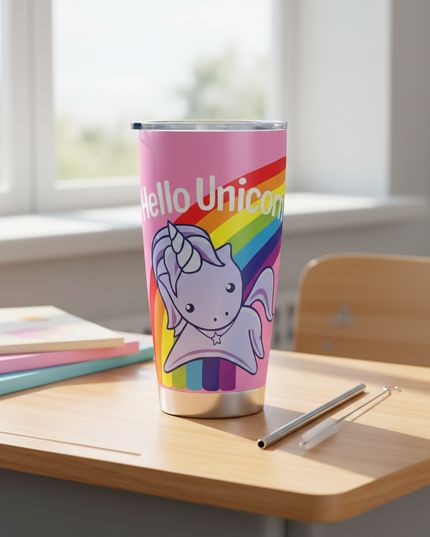 unicorn stainless steel tumbler - lifestyle