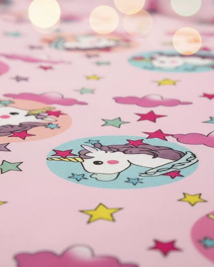 unicorn star bedding - detail