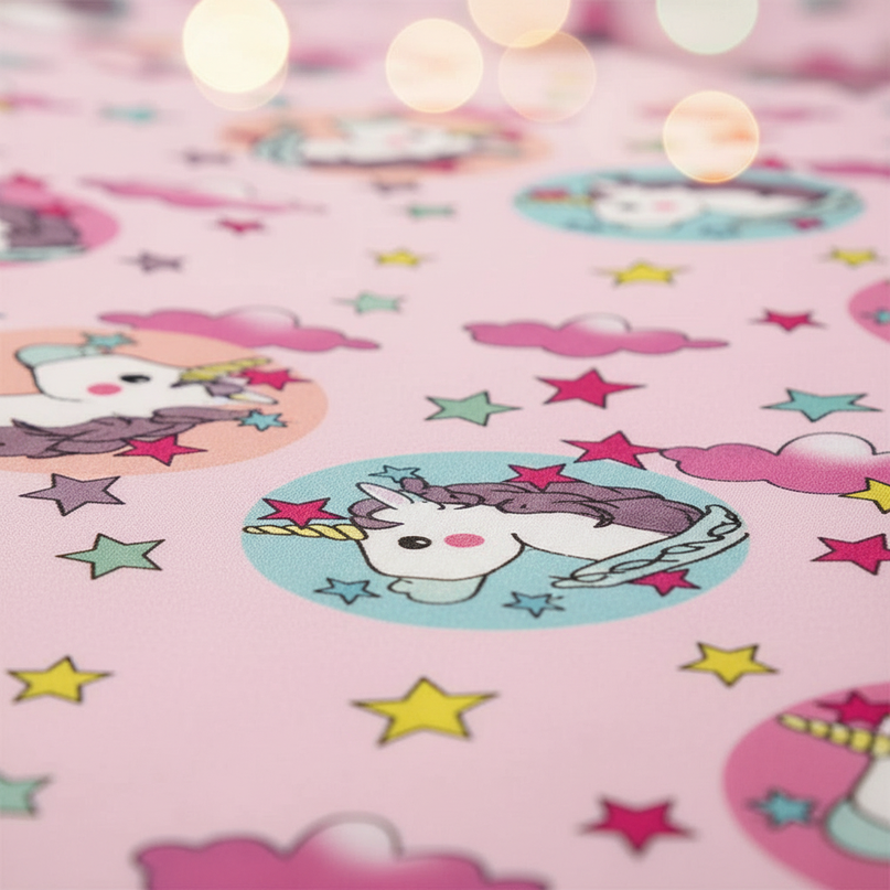 unicorn star bedding - detail
