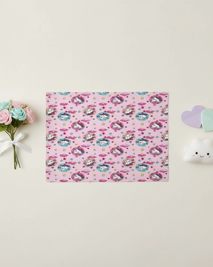 unicorn star bedding - flat-lay
