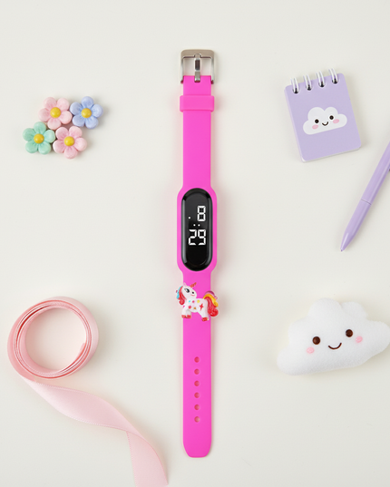 unicorn star watch - flat-lay