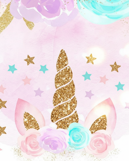 unicorn starry wall clock - detail