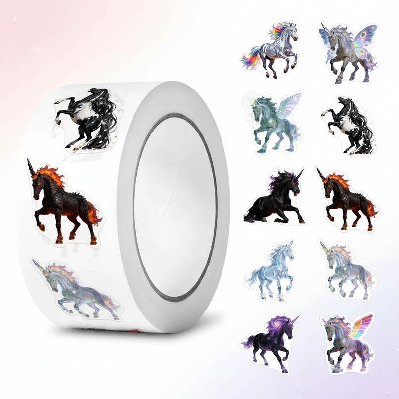 unicorn stickers bulk - white-bg