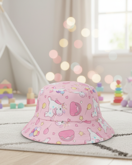 unicorn sun hat for kids - lifestyle