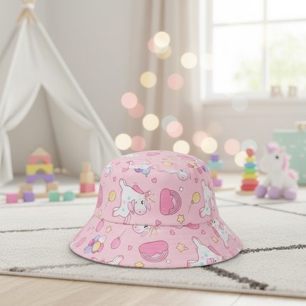 unicorn sun hat for kids - lifestyle