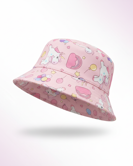 unicorn sun hat for kids - white-bg