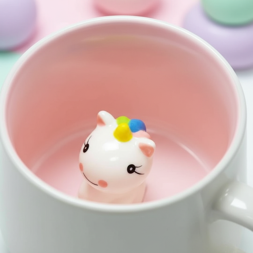 unicorn surprise mug - detail