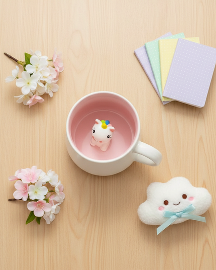 unicorn surprise mug - flat-lay