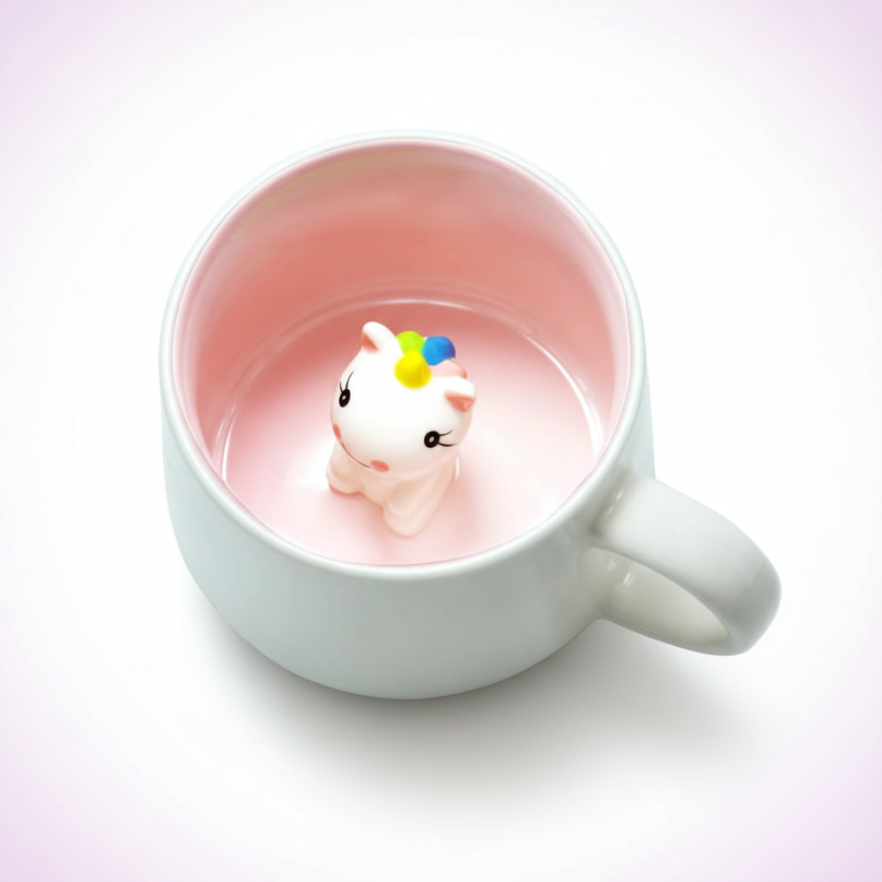 unicorn surprise mug - white-bg
