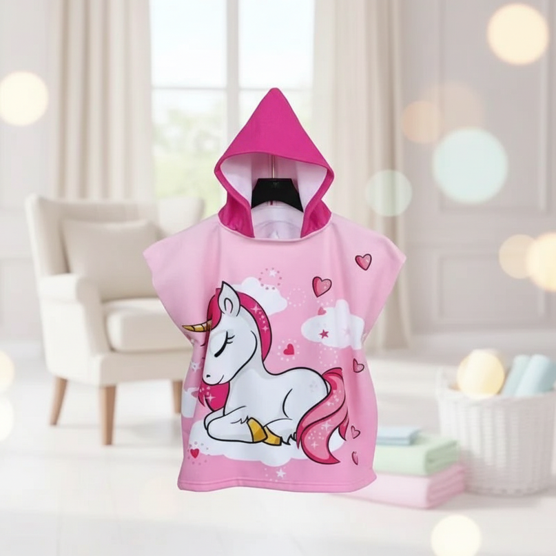 unicorn swim robe - lifestyle