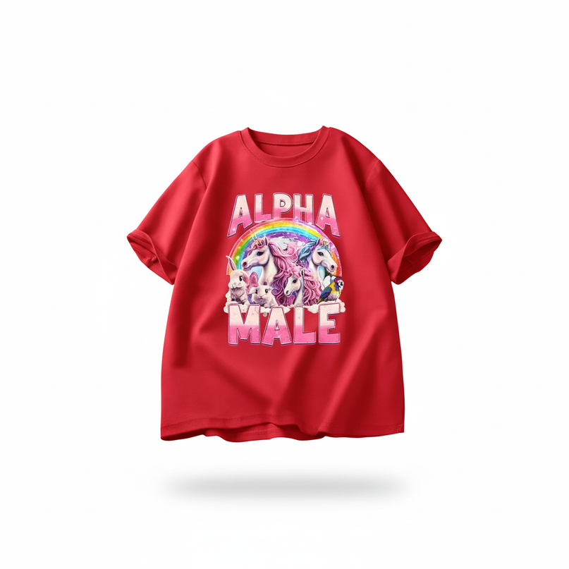 unicorn swim shirt - white-bg