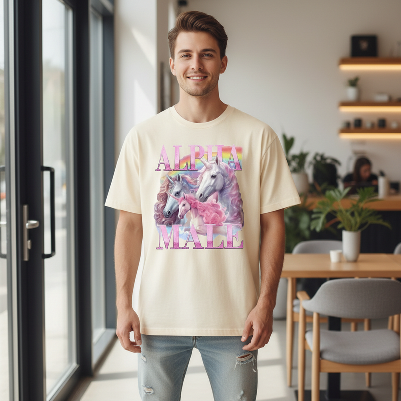 unicorn t shirt men - lifestyle