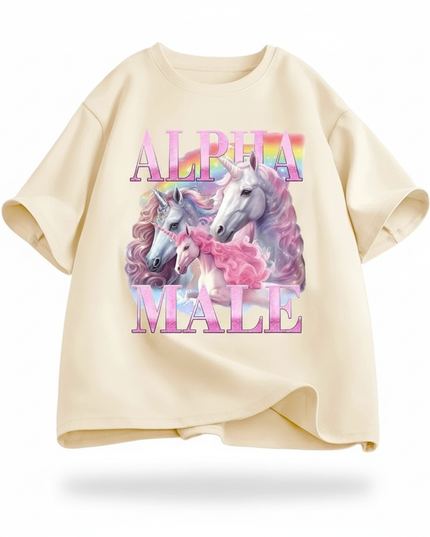 unicorn t shirt men - white-bg