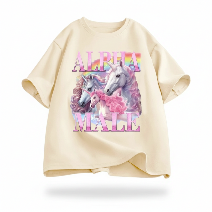 unicorn t shirt men - white-bg